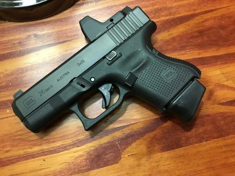 Glock 26 with a red dot